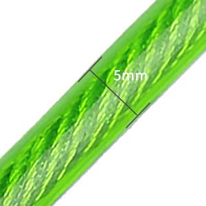 10ft Tie Out Cable for Dogs Up to 350LBS Dog Leads for Yard- and Camping No Tangle Rust Proof Training Dog Cable Can Use to Dog Chain for Yard Dogtie Out Cable Ample Length for Freedom 10FT/350LBS green - PawsPlanet Australia