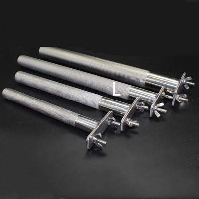 Hypeety Bird Parrot Stainless Steel Stand Perch Rod Bird Grinding Claws Parrot Scratching Stick Perch Platform for Small Birds Conure Cockatiel Parakeet Cage Accessories Exercise Stand L: 11.79*0.98 inch - PawsPlanet Australia