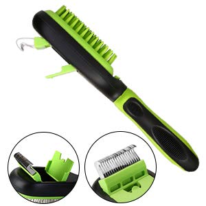 Ownpets 5 in 1 Pet Brush Set, Pet Grooming Shedding Massage Combs for Long Short Hair Dogs & Cats, Removes Undercoat, Dander, Dirt & Improves Circulation