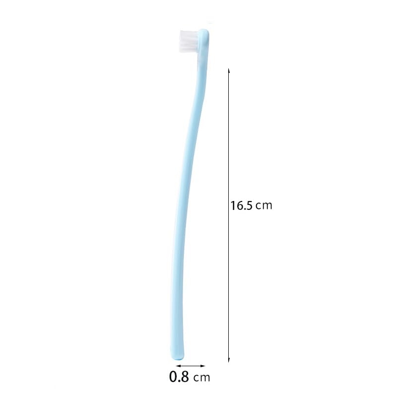 2 Pack Small Pet Soft Toothbrush, Mini Dog Cat Toothbrush with Soft Nylon Bristles, Portable Manual Dental Care Brush for Puppies, Kittens and Small Pets