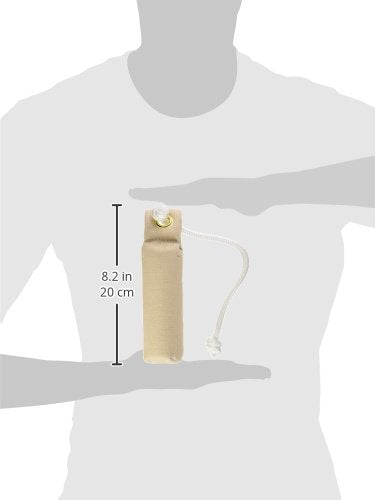 SportDOG Canvas Dummies - Hunting Dog Training Tool - Game Scent Absorber - Water-Ready Bumper - Durable Field Dummy - Weighted Toy - Puppy Size - 2.25" W X 8.5" L - Natural 1 Count (Pack of 1) - PawsPlanet Australia