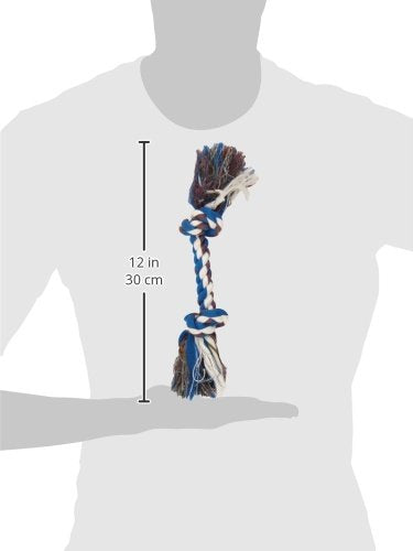 Petmate Booda Two Knot Rope Bone, Multicolored, Small - PawsPlanet Australia