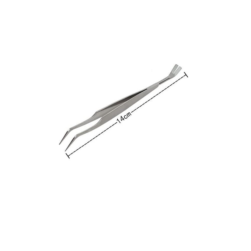 2 Pcs Stainless Steel Tick Tweezers Dual Tipped Tick Remover Tool First Aid Tweezers Tick Killer Tweezer for Human Dogs Cats - PawsPlanet Australia