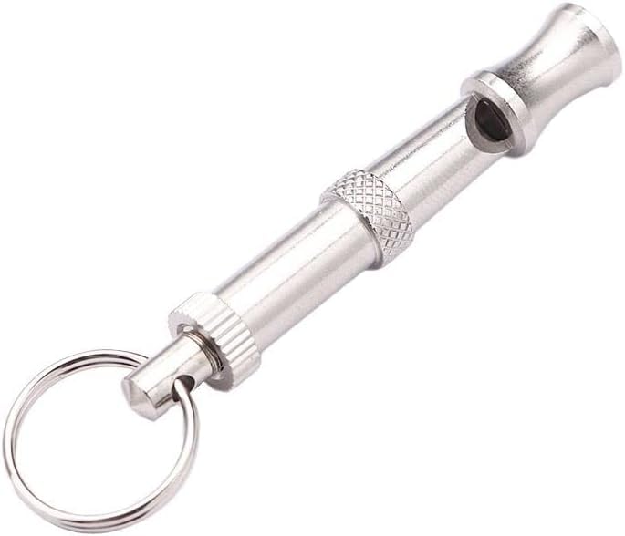 Silver Adjustable Ultrasonic Dog Whistle,Portable Whistle Pet Whistle Supersonic Whistle Dog Whistles for Pet Training，Training and Behavior Aids，Dog Whistles - PawsPlanet Australia
