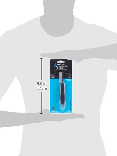 Master Grooming Tools Face & Finishing Combs — Ergonomic Combs for Grooming Dogs, 6¼" 6 1/4 " Black