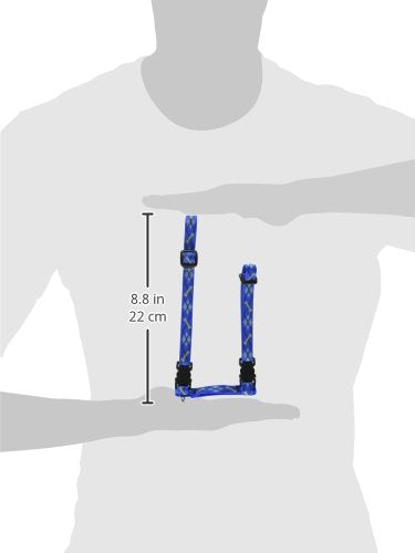 LupinePet Originals 1/2" Dapper Dog 12-20" H-style Harness for Small Pets 1/2"W; 12-20" Girth - PawsPlanet Australia