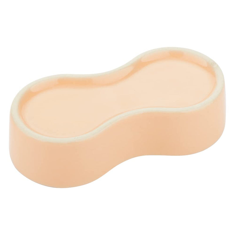 2 Pcs Hamster Ceramic Food Bowl, Double Grid Design Anti-turning Food and Water Dish for Hamster Hedgehog Sugar Glider Gerbil Chipmunk Rodent (Colors May Vary) - PawsPlanet Australia