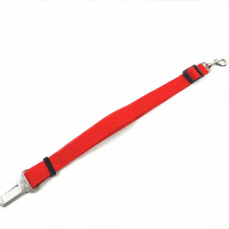 2-Pack Adjustable Dog Seat Belt for Car – Durable Nylon Pet Safety Seatbelt Leash, Fits All Vehicles – Dog, Cat & Small Pet Travel Harness Restraint (Red & Rose) - PawsPlanet Australia