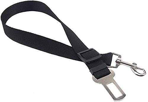 Car Seat Belt for Pets, Adjustable Pet Dog Cat Belt Leash Fit All Car ,Quick & Easy Installation,Works with Any Pet Harness-Black black - PawsPlanet Australia