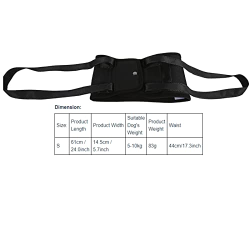 Portable Dog Lift Support Harness - Helps Dog With Weak Front Or Rear Legs Stand Up, Walk, Get Into Cars, Climb Stairs For Disable, Injured, Elderly Pet (Size: S)