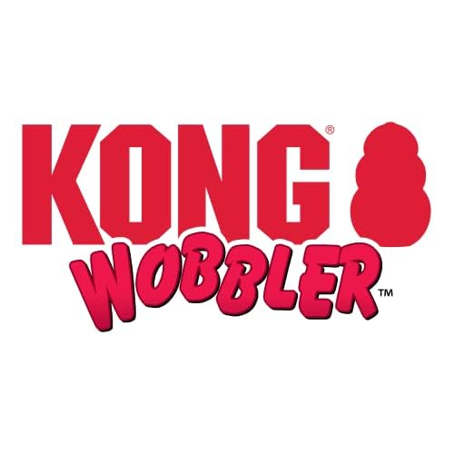 KONG Wobbler - Interactive Dog Toy for Treat Dispensing - Dog Slow Feeder for Healthy Eating - for Medium/Small Dogs Small (Pack of 1) - PawsPlanet Australia
