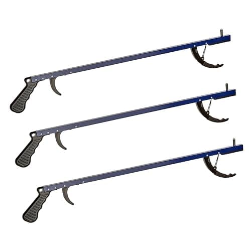 Cubii Health Reacher, Blue, 26 Inch, Reacher Tool, Lightweight Trash Picker Grabber & Garden Nabber, Handy Aluminum Picker Up Tool & Reaching Claw, Portable Reaching Assist & Dressing Tool, 3/PK - PawsPlanet Australia