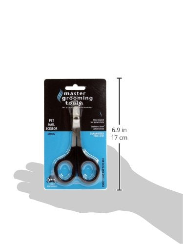 Master Grooming Tools Pet Nail Scissors — Stainless Steel Scissors for Trimming Nails on Cats and Birds - Medium, 5" M - PawsPlanet Australia