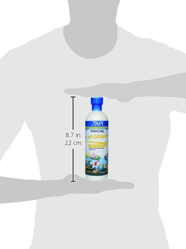 API POND pH DOWN Pond Water pH Reducing Solution 16-Ounce Bottle, White, Model:170B - PawsPlanet Australia