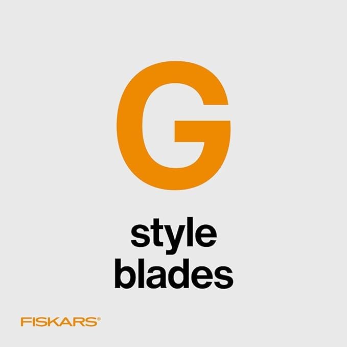 Fiskars Trimmer Replacement Blades, Precision-Ground Steel for Clean Cuts, Refill Carriage for 9" & 12" Personal Trimmers, Two Pack, Orange 2-Pack Style G - PawsPlanet Australia