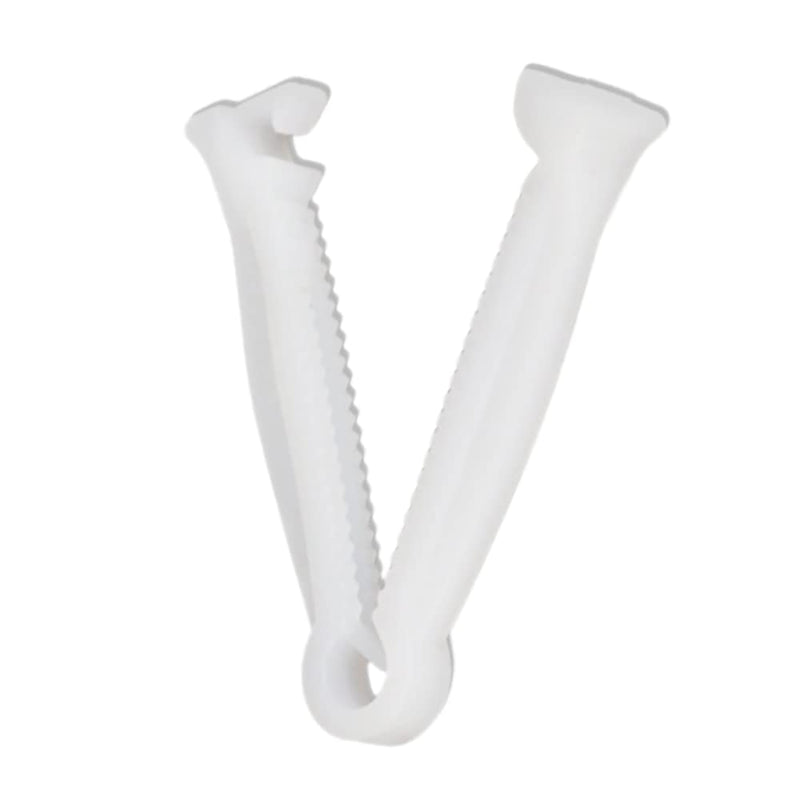 Chaungfu 50pcs Disposable Umbilical Cord Clamp Birth Hemostatic Materials,Pig Umbilical Cord Clamp for Animals Puppy Kittens Cow Livestock Sheep,Home Birth Supplies kit，White, 5x1cm - PawsPlanet Australia