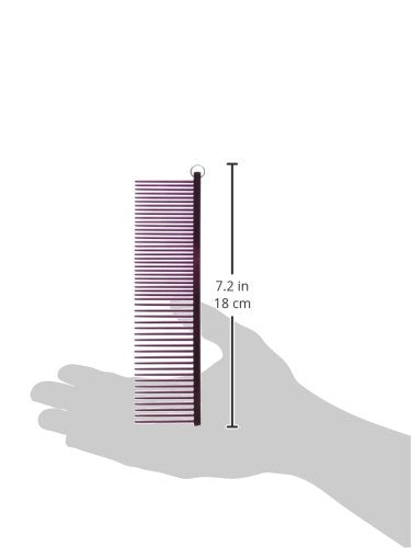 Resco Professional Anti-Static Best Dog, Cat, Pet Grooming Comb, Medium/Coarse Tooth Spacing, 1.5-Inch Pins, Candy Red 1.5" Teeth/Medium-Coarse Spacing