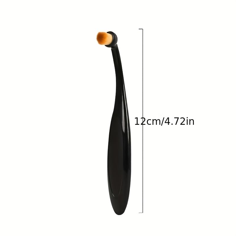 Pet Eye Cleaner Soft Brush Rounded Tip Gentle Design for Cat and Dog Tear Stain Cleaning, Daily Grooming Home Travel, Black
