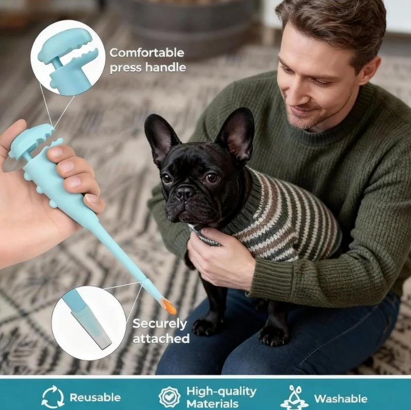 OUNONA Automatic Medication Feeder for Pets with Adjustable Plastic Tube - Easy Medication Syringe Replacement for Dogs and Cats in Everyday Care