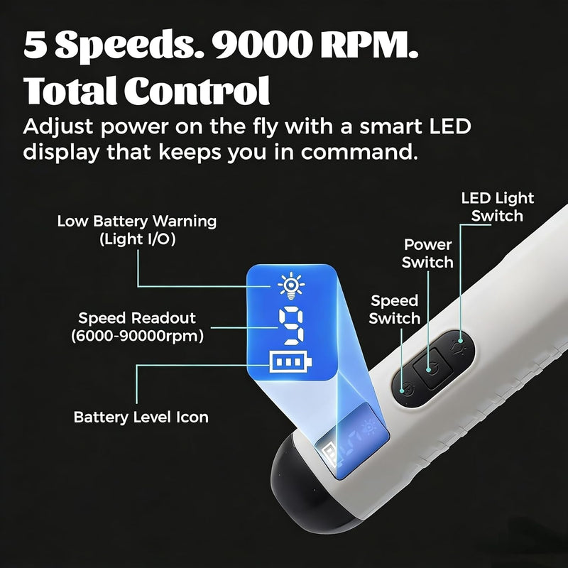 Silent Groom Pro Nail Grinder, 2025 New Dog Nail Trimmer, USB Rechargeable Pet Nail Grinder, Dog Nail Trimmers, Electric Dog Nail Clippers, Pet Paws Grooming Smoothing Tool (1 Set) 1 set
