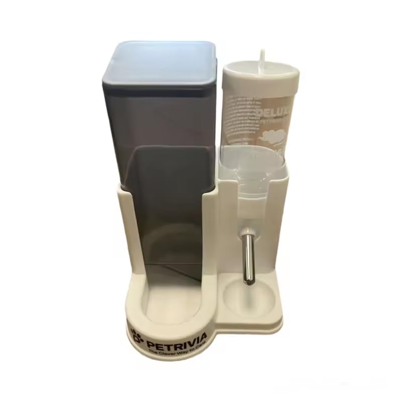 Automatic Hamster Feeder and No Drip Water Bottle, 2-in-1 Pet Feeding Station Suitable for Small Pets Like Hamsters, Guinea Pigs, Rabbits, Mice, Rats, Chinchillas and Other Small Animals - PawsPlanet Australia