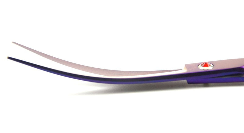 LILYS PET Professional PET Grooming Scissors Kit,Coated Titanium,Sharp and Strong Stainless Steel Blade for Dogs Cats Hair Cutting,3 Pieces of Scissors with a Comb and a Case (7.5 inches, Purple) 7.5 inches - PawsPlanet Australia
