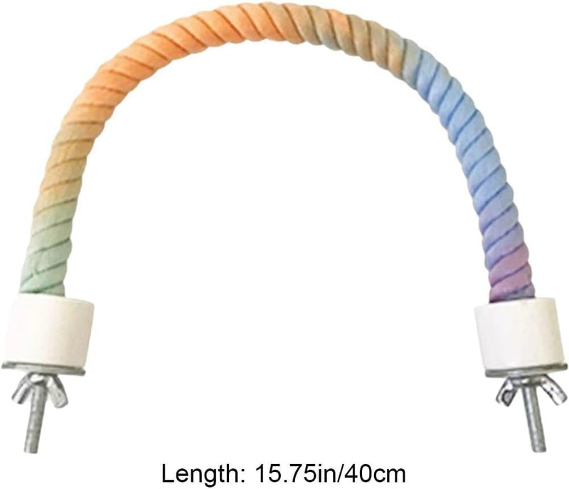 3 PCS of Bird perches Gradient Ropes, Used as Climbing Ropes for Parrot Cages, Rope Perch with Double Bird cage Swing Toy- Swing - PawsPlanet Australia