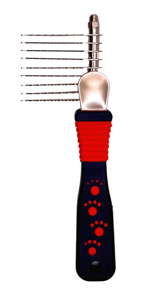 Masterclip Essentials Pet Grooming Set for Dogs Cats - Contains 8 Everyday Grooming Accessories; Dematting Comb, Nail Clippers, Nail Claw File, Double Sided Brushes & Comb, Grooming Glove & Flea Comb