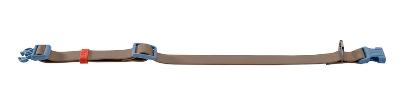 HUNTER Havana Dog Collar Taupe / Smoke Blue with Plastic Coating Fully Adjustable Click Fastener Durable Tear Resistant Weather-Resistant Easy Care Gunmetal Look Size XL Taupe/Smoke Blue