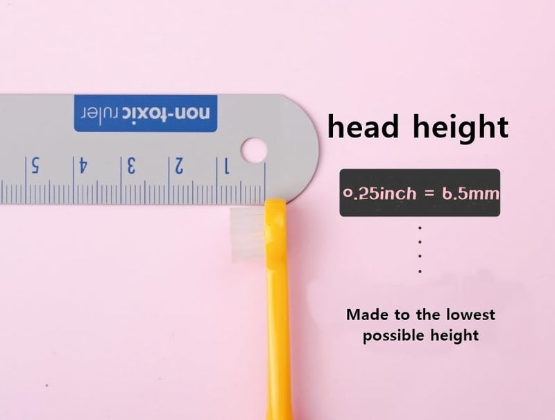 Tiny Small and Medium Dog Toothbrush Made in Korea Toothbrush Bristles That are Soft and Do Not Irritate Your Dog’s Gums Small Toothbrush Grip and Excellent Tartar Removal (4pcs) - PawsPlanet Australia