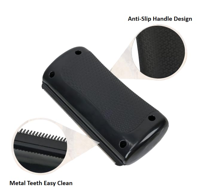 Grooming Plus Deshedding Brush for Dogs and Cats, Double Sided Grooming Tool, Effective Pet Hair Remover for Short Long Hair, Easy Clean Painless Design, Rabbits Horses Compatible - PawsPlanet Australia