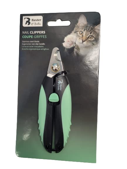 Baxter & Bella Stainless Steel Nail Clippers for Pets. (Cat Nail Trimmer) - PawsPlanet Australia