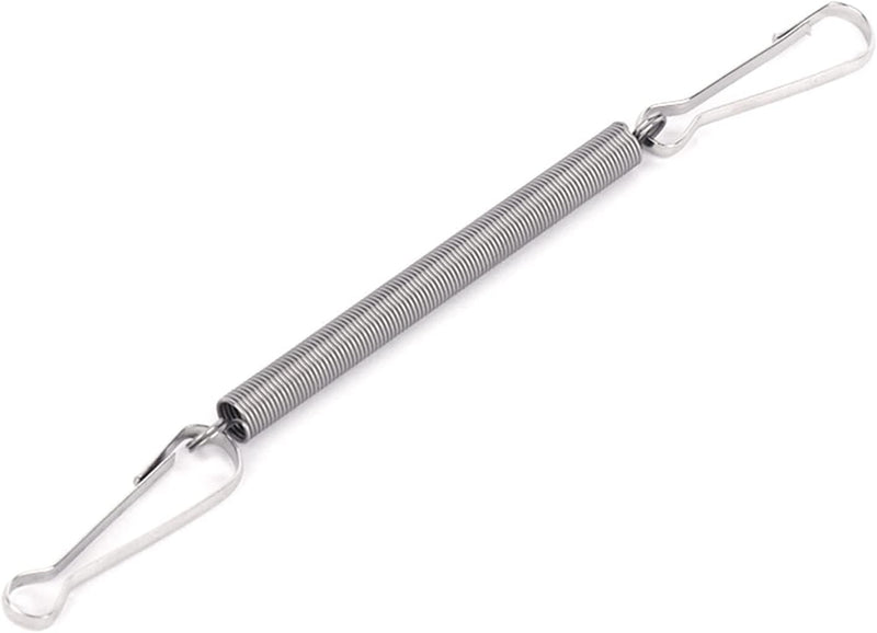 Silver Replacement Springs with 2 Clips Stainless Steel 3.1 Inch Spring Fastening Water Drinking Bottle for Rabbit Hamster Water Bottle Spring Clip,Feeding and Watering Supplies - PawsPlanet Australia