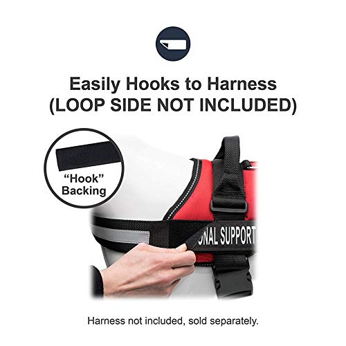 Reflective Dog Patches with Hook Backing -Service Dog, in Training, Do Not Pet, Emotional Support, Therapy Dog, in Training for Animal Vest Harnesses, Collars, Leashes Dog Patches - PawsPlanet Australia