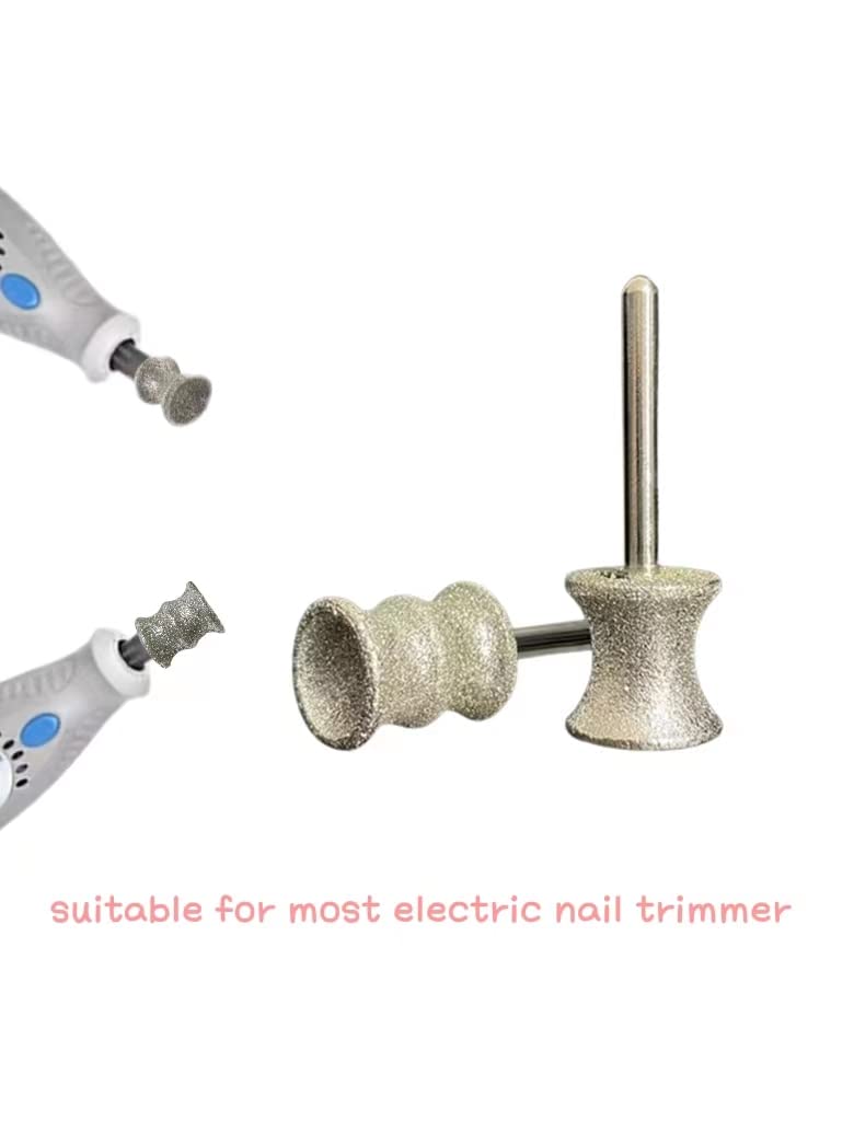 Diamond Rotary Nail Grinder Bits for Dog-Dog Nail Grinder Replacement Heads-Replaced Dog Nail Grinder Wheel- Pet Nail Grinder Attachment 2-Pack - PawsPlanet Australia