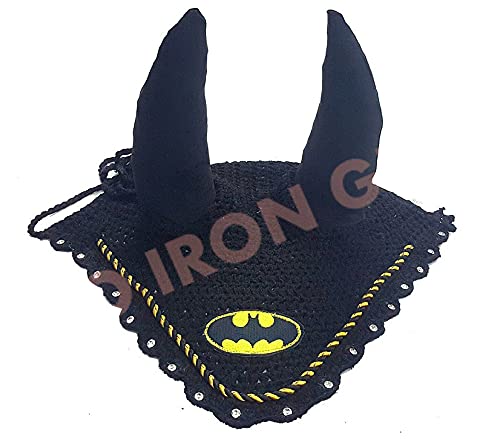 Horse Ear Bonnet BATMA/Net/Hat/Hood/Mask Fly Veil Full/Cob/Pony Large