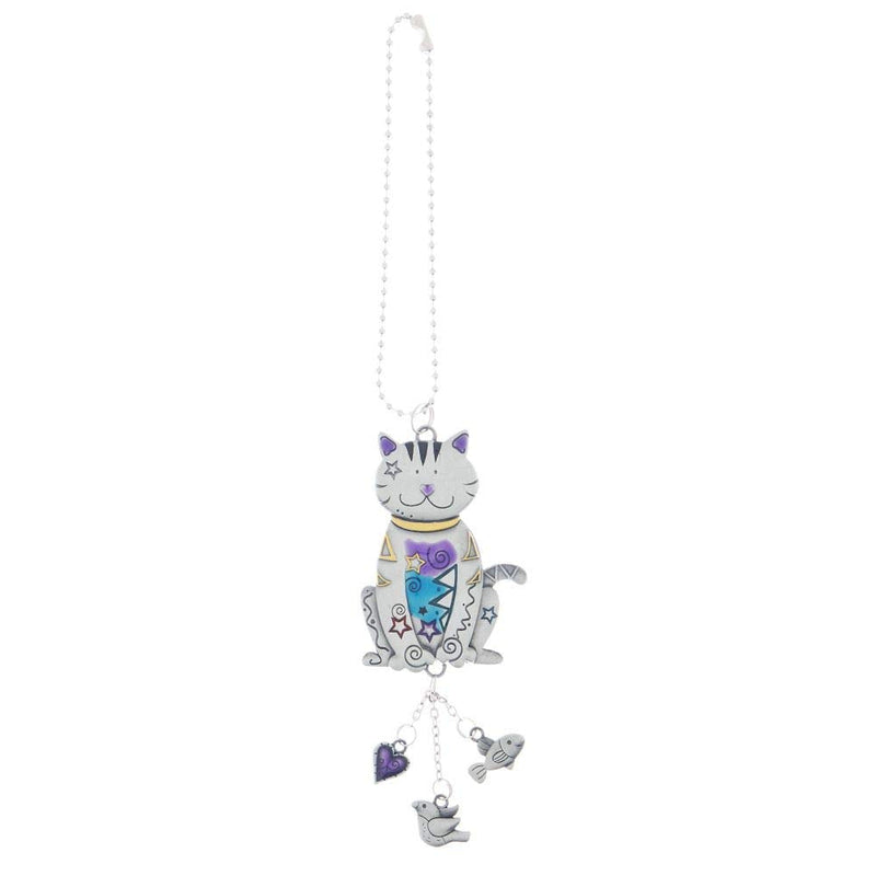 Ganz Color Car Charm, Cat with Dangles, Multi, Medium Multi Color