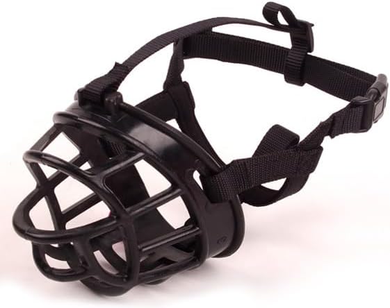 Mayerzon Dog Muzzle, Breathable Basket Muzzles for Small, Medium, Large and X-Large Dogs, Stop Biting, Barking and Chewing, Best for Aggressive Dogs (Medium, Black) - PawsPlanet Australia