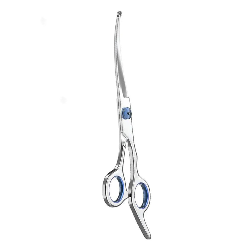 7" Curved Dog Grooming Scissors with Safety Round Tips, Light Weight Professional Pet Grooming Shears Stainless Steel for Dogs Cats Pets