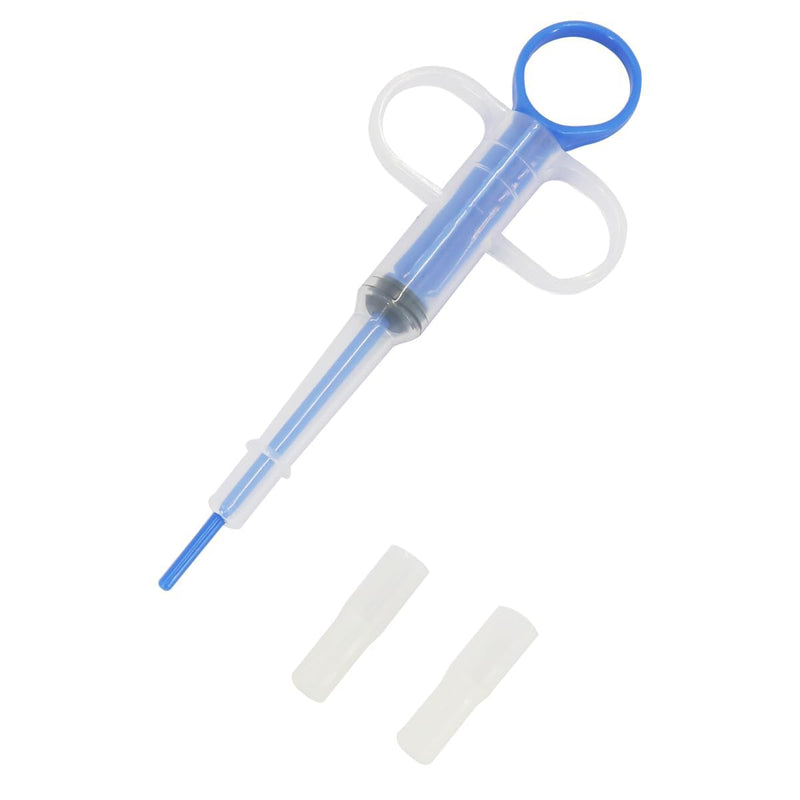 Pet Pill Dispenser, Pill Gun Shooter Tablet Soft Tip Syringe Medical Feeding Tool for Dogs, Cats, and Small Animals (Blue) - PawsPlanet Australia