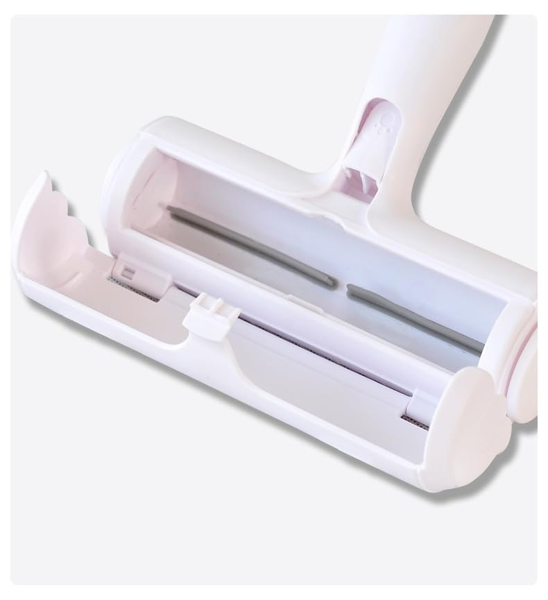 Pet Hair Remover Roller - Reusable Lint Roller for Dog & Cat Hair on Furniture, Couch, Carpet, Clothing - Eco-Friendly Portable Fur Remover Tool (White) - PawsPlanet Australia