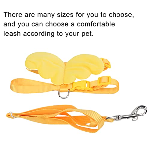 Duck Harness and Adjustable Chicken Walking Harness, Breathable Pet Vest for Duck Chicken Hen Training Walking Basic Leashes[Yellow M] Yellow M - PawsPlanet Australia