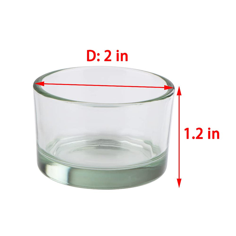 2 Pcs Hamster Food and Water Bowl Glass Anti-Turning Transparent Dish for Hamster and Other Small Pet