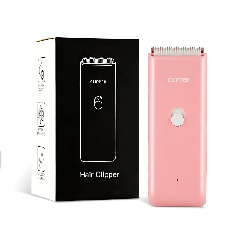 Favrison Dog Grooming Clippers Professional Dog Clippers with 2 Blades for Pet Hair Trimming, Rechargeable Cordless Pet Grooming Clippers for Dogs Cats Rabbits (Pink) Standard Pink - PawsPlanet Australia