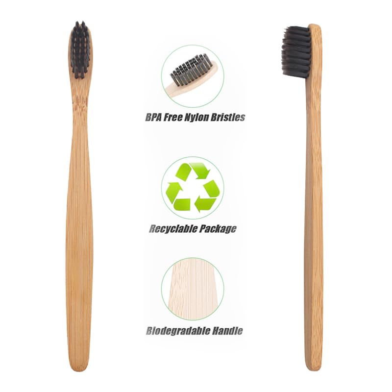 H&H Pets Bamboo Toothbrush Set for Dogs and Cats - Ultra Soft Bristles & Biodegradable Wooden Toothbrush, Puppy Supplies, Dog Dental Set, Eco-Friendly Pet Supplies (Small; 8-Count Pack) 1 Count (Pack of 8) Small