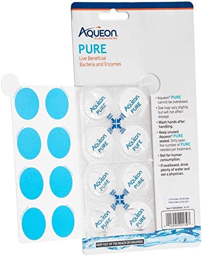 Aqueon 2 Pack of Pure Live Beneficial Bacteria and Enzymes, 8 Count Each, for 30 Gallon Aquariums - PawsPlanet Australia