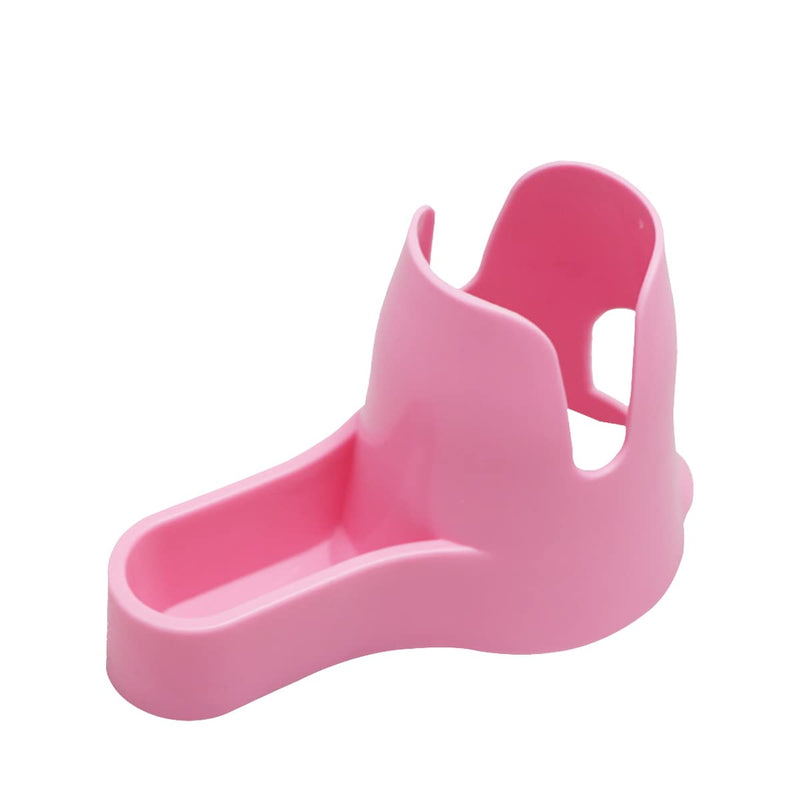 Litewoo Hamster Water Bottle with Food Container Base Hut No Drip Drinking Dispenser for Dwarf Hamster Rats Mouse Gerbil Mice（Pink 80ML） Pink - PawsPlanet Australia