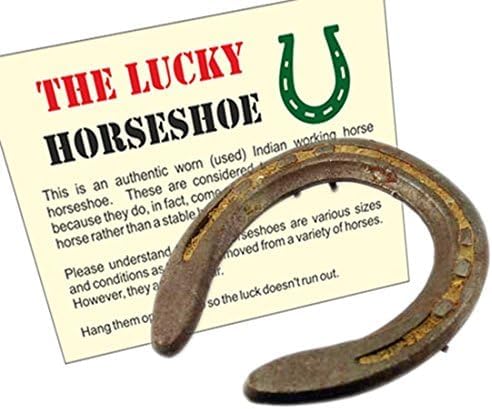 Horseshoe Authentic Used Horseshoe Good Luck Charm Rustic Auspicious Lucky Gift Cast Iron Real Horseshoe for Wall Decorations Prosperity and Fortune - PawsPlanet Australia