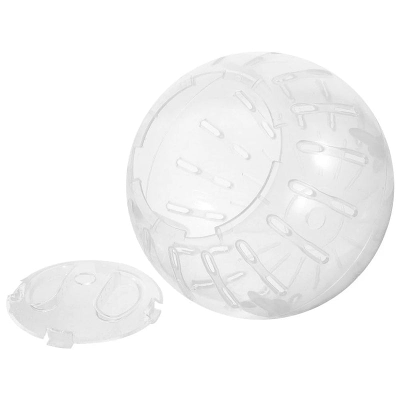 1Pc White-Transparent Plastic Silent Hamster Ball, Exercise Ball for Small Animals, Spinner Hamster Running for Sugar Gliders Small Mice Gerbils Hamsters (Diameter 10 cm - PawsPlanet Australia