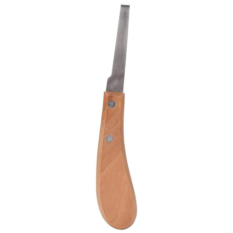 Fdit Straight Blade Shape Horse Hoof Knife Carbon Steel Hoof Knife Trimming Tool for Cattle Horse Use(2#)